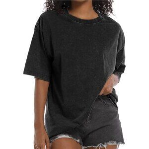 Vintage Graphic Tee for Women - Cute Oversized Short Sleeve Spring Shirt